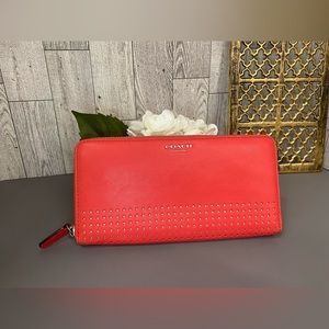 Coach Large Pink Coral Wallet